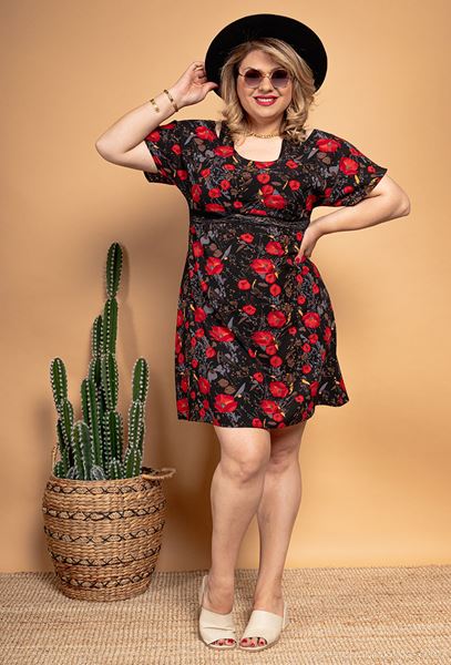 Picture of DRESS WITH LACE DETAIL
